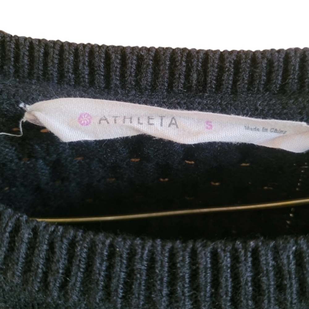 Athleta Thermal Honeycomb Pullover Wool Blend Sweater - Picture 7 of 9